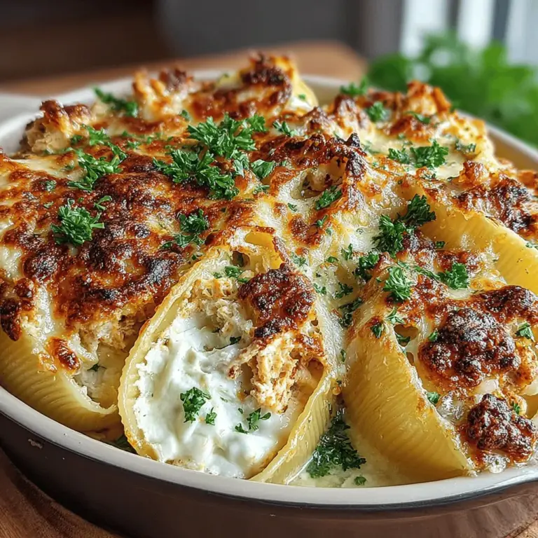 In the realm of comfort food, few dishes can compete with the rich, creamy goodness of a Chicken Alfredo Shell Bake. This beloved recipe is a delightful combination of tender pasta shells filled with a savory mixture of shredded chicken, creamy cheeses, and a velvety Alfredo sauce, creating a satisfying meal that’s perfect for family gatherings or a cozy dinner at home. The allure of this dish lies not only in its comforting flavors but also in its ability to bring people together around the dinner table, making it an ideal choice for both special occasions and everyday meals.