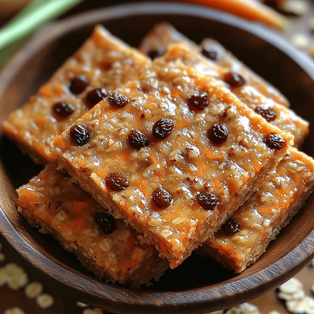 To achieve the perfect balance of flavor and texture in your Crunchy Carrot Oat Delight Bars, it’s essential to prepare your dry ingredients with care. Start by measuring out rolled oats, whole wheat flour (or a gluten-free alternative), baking powder, and your chosen spices. For this recipe, cinnamon and nutmeg are excellent choices that enhance the natural sweetness of the carrots while providing warmth and depth.