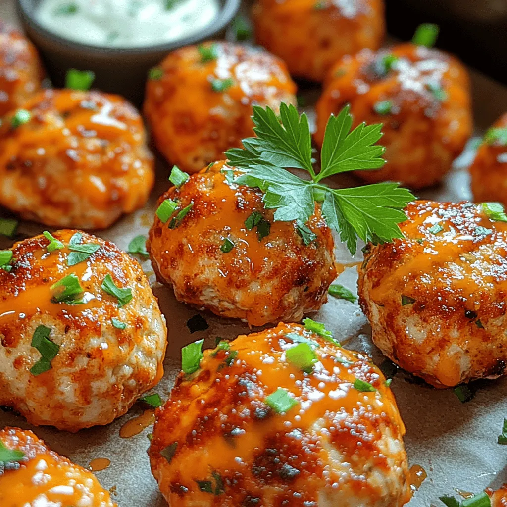 Enhancing the flavor of your spicy baked buffalo chicken meatballs is crucial for achieving that signature zesty kick. Once your meatballs have baked for about 20-25 minutes and are nearly cooked through, it’s time to add the buffalo sauce glaze. This step not only amplifies the flavor but also gives your meatballs a beautiful, glossy finish.