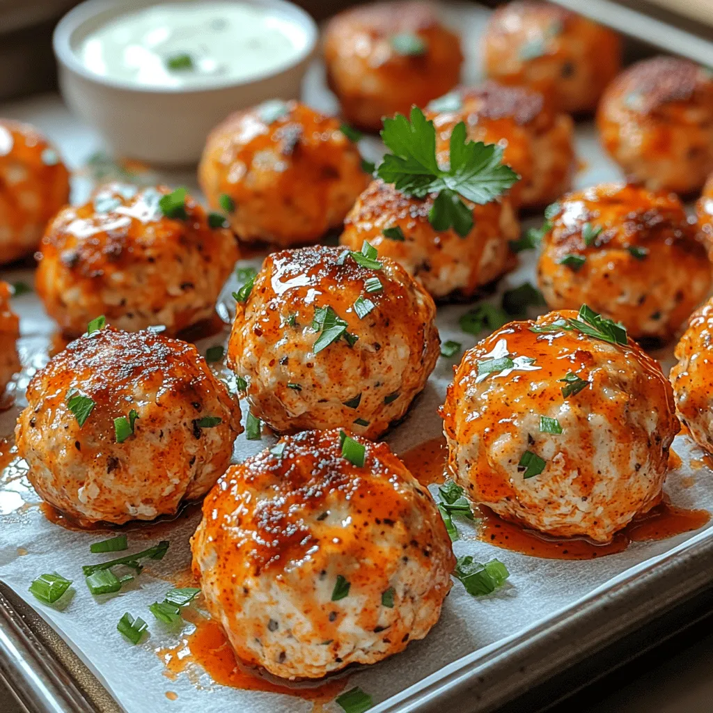 Enhancing the flavor of your spicy baked buffalo chicken meatballs is crucial for achieving that signature zesty kick. Once your meatballs have baked for about 20-25 minutes and are nearly cooked through, it’s time to add the buffalo sauce glaze. This step not only amplifies the flavor but also gives your meatballs a beautiful, glossy finish.