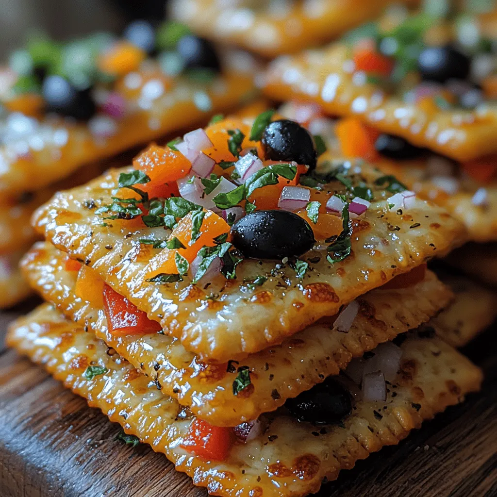 Crunchy Veggie Pizza Crackers: A Delicious and Nutritious Snack