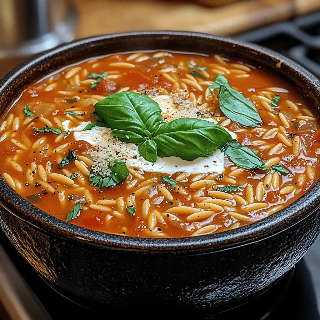 When it comes to comfort food, few dishes can rival the warmth and satisfaction offered by a bowl of creamy tomato orzo soup. This delightful recipe combines the rich flavors of ripe tomatoes with the tenderness of orzo pasta, creating a dish that not only warms the body but also nourishes the soul. Topped with a hint of fresh basil, this soup embodies the essence of home-cooked goodness, making it a beloved classic that appeals to all ages.