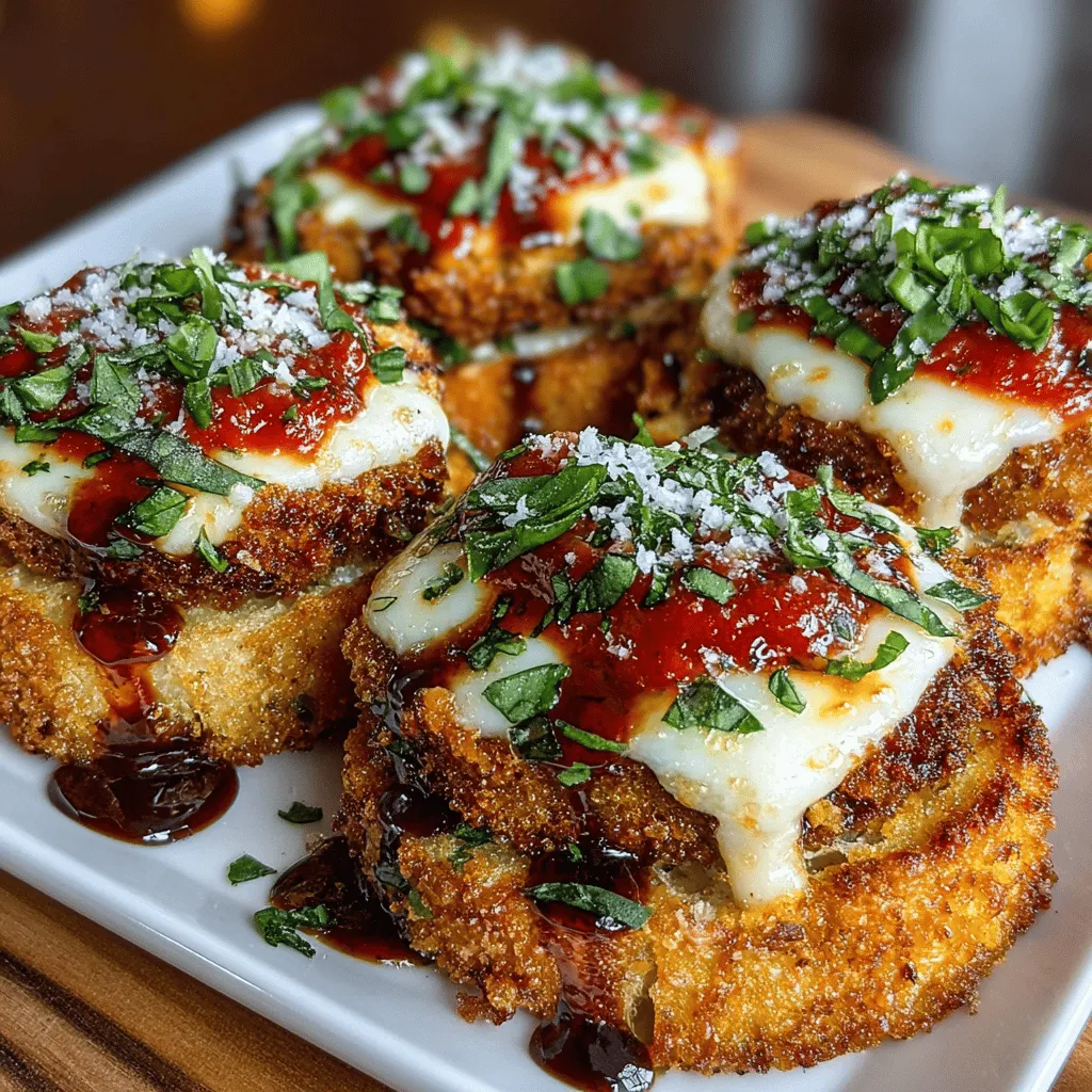 In the world of culinary delights, few dishes manage to strike the perfect balance between taste, texture, and visual appeal quite like Mini Eggplant Mozzarella Toast Stacks. This innovative recipe brings together the earthy flavors of eggplant, the creamy richness of mozzarella, and the tangy zest of marinara sauce, creating a dish that is not only delicious but also an eye-catching centerpiece on any table.