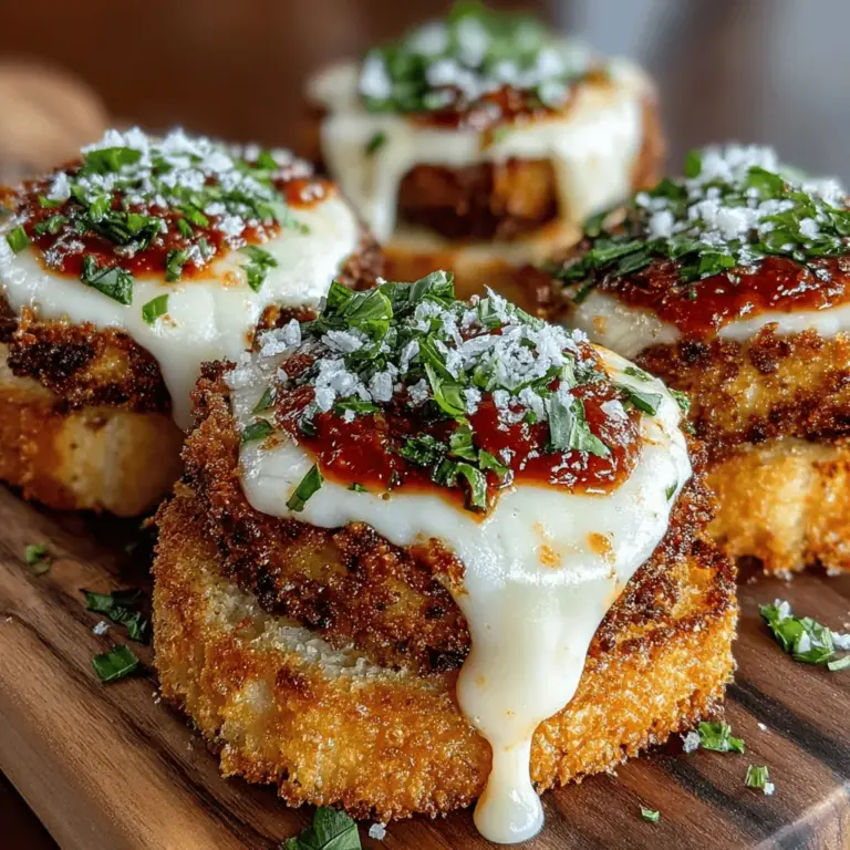 In the world of culinary delights, few dishes manage to strike the perfect balance between taste, texture, and visual appeal quite like Mini Eggplant Mozzarella Toast Stacks. This innovative recipe brings together the earthy flavors of eggplant, the creamy richness of mozzarella, and the tangy zest of marinara sauce, creating a dish that is not only delicious but also an eye-catching centerpiece on any table.