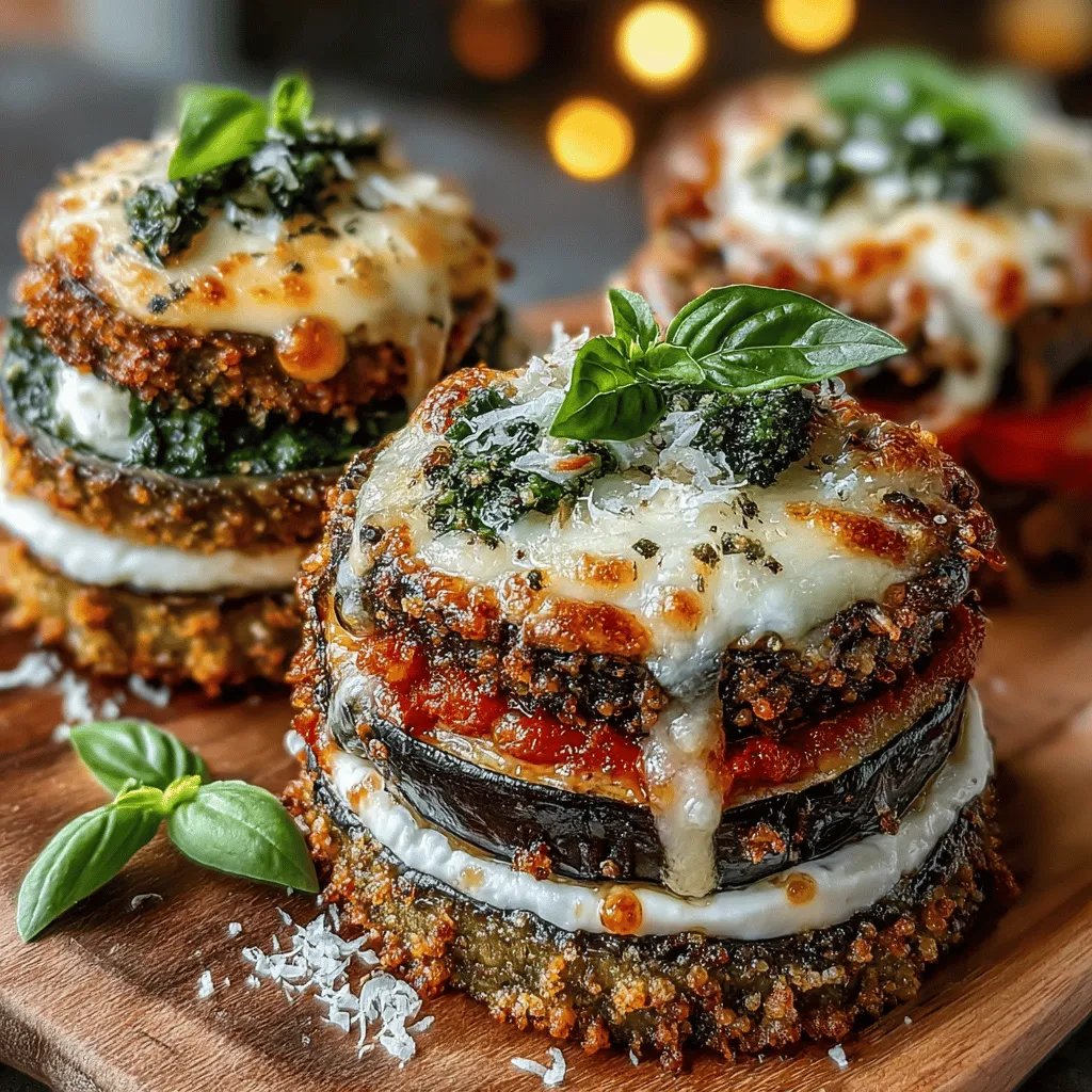In a world where healthy eating often means sacrificing flavor, the Mini Eggplant Pizza Stacks emerge as a delightful exception. This innovative dish takes the essence of traditional pizza and transforms it into a lighter, more nutritious alternative that doesn't compromise on taste. Ideal for those seeking a satisfying appetizer or a main course, Mini Eggplant Pizza Stacks are not only delicious but also versatile. Whether you are hosting a gathering or looking for a weeknight dinner option, this recipe caters to a variety of dietary preferences, appealing to both vegetarians and health-conscious individuals alike.