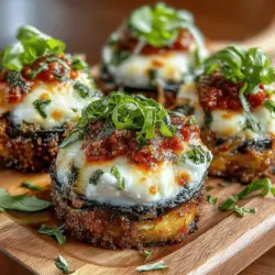 In a world where healthy eating often means sacrificing flavor, the Mini Eggplant Pizza Stacks emerge as a delightful exception. This innovative dish takes the essence of traditional pizza and transforms it into a lighter, more nutritious alternative that doesn't compromise on taste. Ideal for those seeking a satisfying appetizer or a main course, Mini Eggplant Pizza Stacks are not only delicious but also versatile. Whether you are hosting a gathering or looking for a weeknight dinner option, this recipe caters to a variety of dietary preferences, appealing to both vegetarians and health-conscious individuals alike.