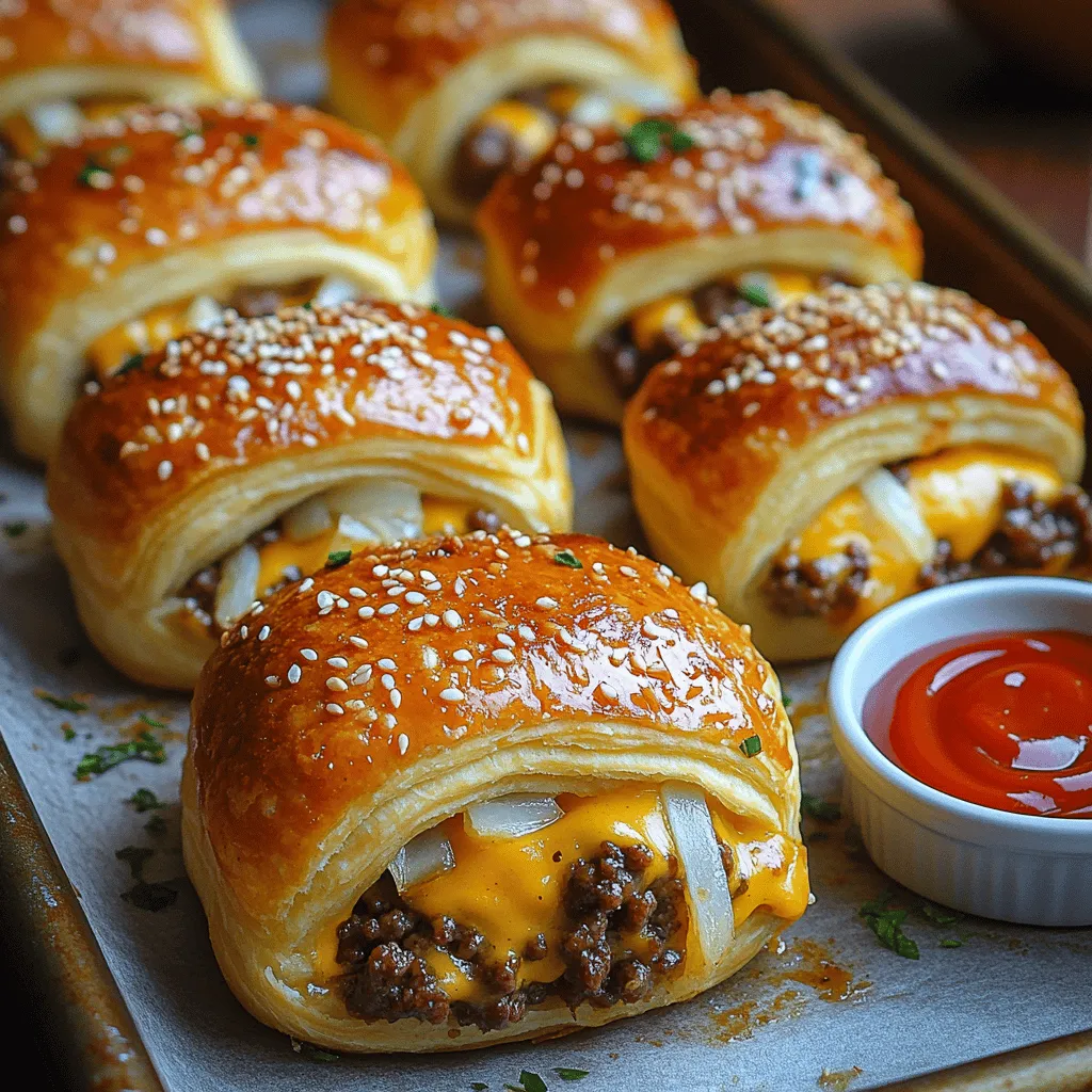 When it comes to hosting gatherings, whether it's a casual get-together or a festive celebration, sliders have become a staple that everyone can enjoy. Their bite-sized nature makes them incredibly appealing, allowing guests to sample a variety of flavors without committing to a full-sized burger. Among the myriad of slider options available, Mini Cheeseburger Crescent Sliders stand out as a fun and easy-to-make appetizer that brings joy to any occasion. This delightful recipe combines the classic flavors of a cheeseburger with the flaky goodness of crescent roll dough, making it a crowd-pleaser that is sure to impress family and friends.
