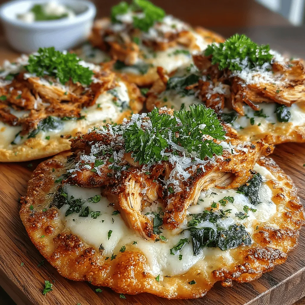 Mini Chicken Alfredo Flatbread Pizzas are an exciting twist on traditional pizza that combines the creamy richness of Alfredo sauce with tender chicken and a variety of delicious toppings. This dish has quickly gained popularity among home cooks—thanks to its quick preparation time, ease of customization, and ability to satisfy a range of taste preferences. Whether you’re hosting a family dinner, gearing up for a game day feast, or simply enjoying a casual gathering with friends, these flatbread pizzas offer a delightful and satisfying meal option that can be prepared in a matter of minutes.