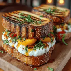 In the realm of culinary creativity, the Grilled Peach Sandwich Melt stands out as an irresistible fusion of sweet and savory flavors. This delightful recipe is perfect for summer picnics, casual brunches, or a quick weekday meal that impresses without requiring extensive culinary skills. By combining ripe peaches, creamy mozzarella, and fresh basil, this sandwich offers a refreshing twist on the traditional grilled cheese, transforming it into a gourmet experience that will tantalize your taste buds.
