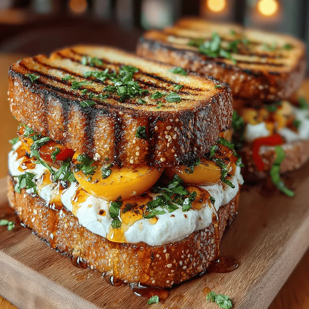Grilled Peach Sandwich Melt: A Summer Delight