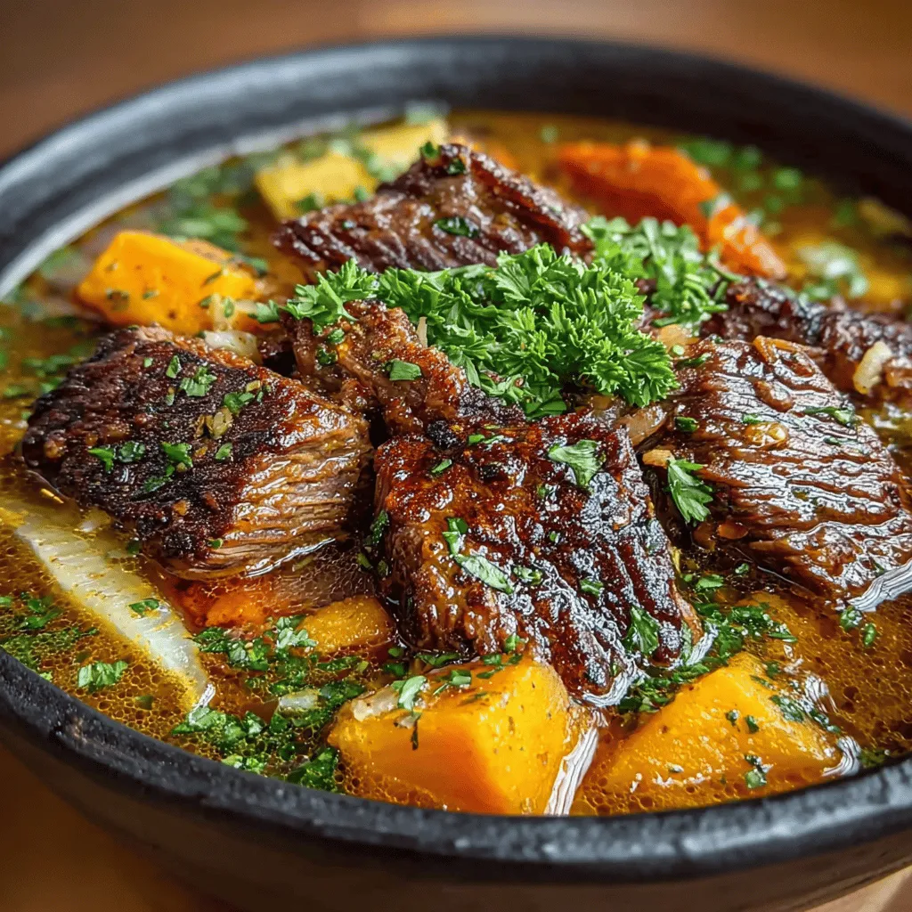 <strong>Beef Chuck: The Heart of the Stew</strong>” /></p>
</p>
<h2>Importance of Browning in the Overall Cooking Process</h2>
</p>
<p>Browning meat is more than just a step in a recipe; it’s a crucial technique that enhances the overall flavor profile of your stew. When you brown the beef, you create a Maillard reaction, which is responsible for developing a rich, deep flavor that adds complexity to your dish. The caramelized bits that stick to the bottom of the pan are packed with flavor, and incorporating these into your stew is key to achieving a satisfying taste. This is why the initial browning of the beef is so important; it sets the stage for a rich and hearty stew that your family and friends will rave about.</p>
</p>
<h2>Sautéing Vegetables to Build a Flavor Base</h2>
</p>
<p>Once your beef is browned and removed from the pot, it’s time to build a flavor base by sautéing your vegetables. This step is essential for layering the flavors that will define your Harvest Harmony Beef & Sweet Potato Stew.</p>
</p>
<h3>Step-by-Step Guide on Sautéing Onions and Garlic</h3>
</p>
<p>1. <strong>Heat the Pot</strong>: Using the same pot where you browned the beef, add a tablespoon of olive oil over medium heat. This will help to utilize the residual flavors left in the pan.</p>
</p>
<p>2. <strong>Add Onions</strong>: Once the oil is hot, add chopped onions. Stir them frequently, allowing them to cook for about 3-5 minutes until they become translucent and slightly golden. The key here is to avoid burning them—medium heat is ideal.</p>
</p>
<p>3. <strong>Incorporate Garlic</strong>: After the onions are softened, add minced garlic and sauté for an additional 1-2 minutes. Be vigilant, as garlic can burn quickly and turn bitter. You want it fragrant but not browned.</p>
</p>
<h3>Importance of Deglazing the Pan</h3>
</p>
<p>After sautéing the vegetables, it’s vital to deglaze the pan. This process involves adding a small amount of broth or wine to the pot to loosen the browned bits stuck to the bottom. These bits are full of flavor and crucial for the depth of your stew. Scrape the bottom of the pot with a wooden spoon while the liquid simmers to dissolve the browning. This step not only enhances the flavor of your stew but also prevents any burnt bits from affecting the final dish.</p>
</p>
<h2>Combining Ingredients in the Crockpot</h2>
</p>
<p>With your flavor base established, you can now combine all ingredients in the crockpot.</p>
</p>
<h3>Guidelines on Layering Ingredients for Optimal Cooking</h3>
</p>
<p>1. <strong>Beef at the Bottom</strong>: Start by placing the browned beef at the bottom of the crockpot. This positioning ensures that the meat stays moist and absorbs the flavors from the vegetables and broth above.</p>
</p>
<p>2. <strong>Add Vegetables</strong>: Layer the sautéed onions and garlic over the beef, followed by diced sweet potatoes, carrots, and any other vegetables you desire. This stratification allows the meat to cook evenly while the vegetables infuse their flavors into the stew.</p>
</p>
<p>3. <strong>Pour in Broth</strong>: Finally, pour in your beef broth (or vegetable broth for a lighter option). Make sure all ingredients are just submerged in the broth.</p>
</p>
<h3>Explanation of How the Slow Cooking Process Melds Flavors Together</h3>
</p>
<p>As the stew cooks slowly, the flavors from the beef, vegetables, and spices meld together beautifully. The low and slow cooking method allows the collagen in the beef to break down, resulting in tender meat that practically melts in your mouth. This is where the magic happens; the longer the stew simmers, the more intense and harmonious the flavors become.</p>
</p>
<h2>Cooking Time: Low and Slow vs. Quick and High</h2>
</p>
<p>When it comes to slow cooking, you have two options: low and slow or quick and high. Each method has its benefits, especially when it comes to flavor and texture.</p>
</p>
<h3>Benefits of Slow Cooking for Beef Tenderness and Flavor Development</h3>
</p>
<p>Slow cooking is ideal for tougher cuts of beef, as it allows the meat to become tender while infusing it with flavors over time. Cooking on low heat for 8 hours is the recommended method for this stew, as it maximizes tenderness and flavor development.</p>
</p>
<h3>Overview of the Different Cooking Times and What to Expect from Each Method</h3>
</p>
<p>– <strong>Low and Slow (8 hours)</strong>: This method yields the most tender beef and a deeply flavored stew, as the ingredients have ample time to meld.</p>
<p>– <strong>Quick and High (4 hours)</strong>: While this method is quicker, the beef may not be as tender, and the flavors may not develop as richly. However, if you’re in a pinch, it’s a viable option.</p>
</p>
<h2>Final Touches Before Serving</h2>
</p>
<p>After the cooking time has elapsed, it’s time to finish your stew with a few final touches.</p>
</p>
<h3>Instructions on Adjusting Seasoning</h3>
</p>
<p>Before serving, taste the stew and adjust the seasoning as needed. Add salt and pepper gradually, tasting after each addition. You may also consider a splash of apple cider vinegar or a touch of brown sugar, depending on your taste preferences. These can enhance the overall flavor profile, balancing sweetness and acidity.</p>
</p>
<h3>Tips on Presentation</h3>
</p>
<p>Presentation matters, especially when sharing this wholesome dish with loved ones. Ladle the stew into bowls and consider garnishing with freshly chopped parsley for a pop of color. This not only enhances visual appeal but also adds a fresh herbaceous note that complements the hearty stew.</p>
</p>
<h2>Nutritional Benefits of Harvest Harmony Beef & Sweet Potato Stew</h2>
</p>
<p>This stew isn’t just delicious; it’s also packed with nutrients, making it a great option for a balanced diet, especially during the colder months.</p>
</p>
<h3>Overview of the Dish’s Nutritional Profile</h3>
</p>
<p>– <strong>Protein</strong>: The beef provides a substantial amount of protein, essential for muscle repair and overall health.</p>
<p>– <strong>Vitamins</strong>: Sweet potatoes are rich in vitamins A and C, promoting healthy skin and immune function.</p>
<p>– <strong>Fiber</strong>: The mixed vegetables add fiber, which is important for digestive health.</p>
</p>
<p>Given its nutrient density, the Harvest Harmony Beef & Sweet Potato Stew can easily fit into a nutritious meal plan, ensuring you and your family are nourished throughout the chilly fall and winter days.</p>
</p>
<h2>Pairing Suggestions to Enhance Your Meal</h2>
</p>
<p>To elevate your dining experience, consider pairing this stew with complementary side dishes and beverages.</p>
</p>
<h3>Suggestions for Side Dishes</h3>
</p>
<p>– <strong>Crusty Bread</strong>: A warm, crusty loaf is perfect for soaking up the flavorful broth.</p>
<p>– <strong>Fresh Salad</strong>: A simple side salad with mixed greens, cherry tomatoes, and a light vinaigrette can balance the richness of the stew.</p>
</p>
<h3>Recommended Beverages</h3>
</p>
<p>For beverages, consider a full-bodied red wine such as a Cabernet Sauvignon or a Malbec, which pairs beautifully with the savory flavors of the beef. If you prefer non-alcoholic options, a sparkling apple cider can provide a refreshing contrast to the dish.</p>
</p>
<h2>Conclusion</h2>
</p>
<p>The Harvest Harmony Beef & Sweet Potato Stew is more than just a meal; it’s a comforting dish that brings warmth and nourishment to your table. With its rich flavors, tender beef, and hearty vegetables, this stew is perfect for cozy gatherings with family and friends. Not only does it deliver exceptional taste, but it also offers numerous nutritional benefits that make it a great addition to your fall and winter menus.</p>
</p>
<p>As you gather around the table, sharing this wholesome dish, you’ll create lasting memories with loved ones, making it a staple recipe for the chilly months ahead. Enjoy the comforting qualities of this stew and let it become a cherished addition to your culinary repertoire.</p>
</div>