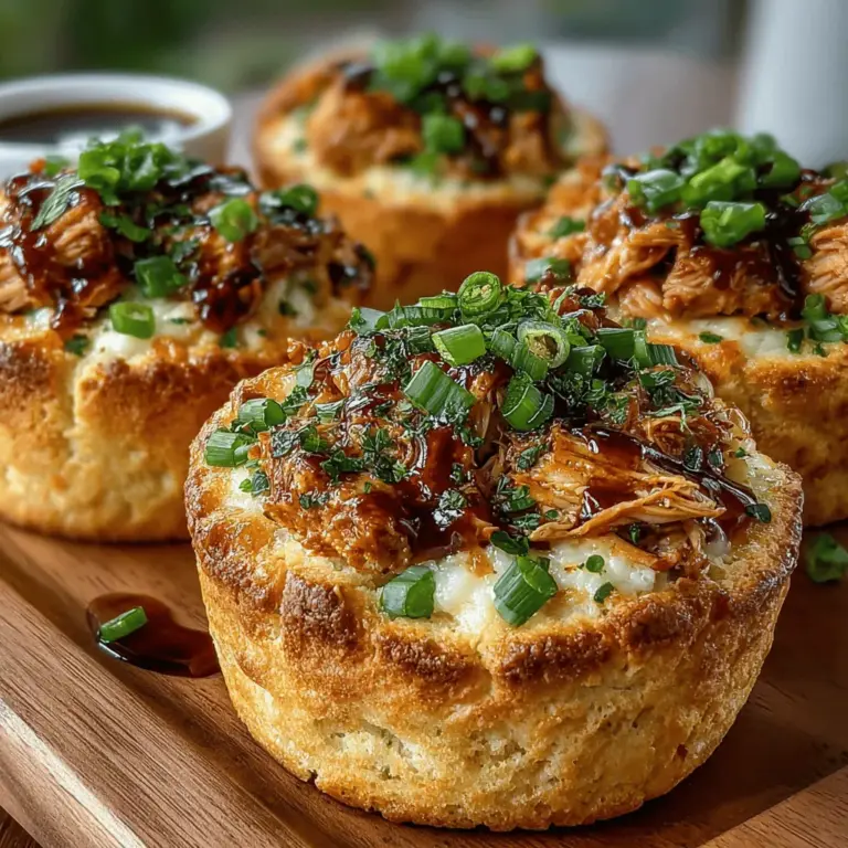 If you're on the lookout for a dish that offers a punch of flavor while being incredibly versatile, look no further than Spicy Green Chili Chicken Biscuit Bites. This delightful appetizer brings together the savory goodness of shredded chicken, the creaminess of cheese, and the warmth of green chilies—all wrapped in a flaky, buttery biscuit. Perfect for game days, festive gatherings, or casual family dinners, these bites pack a flavorful punch that will keep everyone coming back for more.