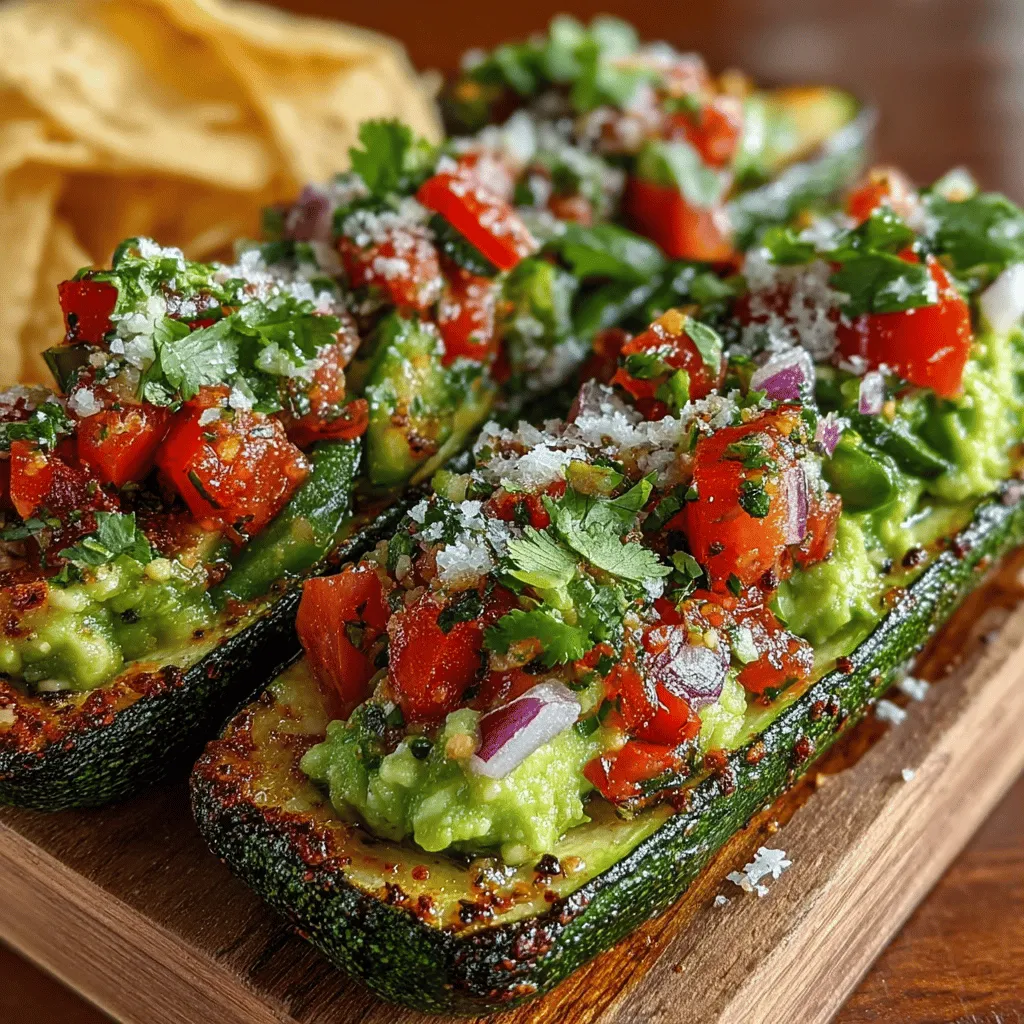In the realm of healthy eating, few dishes are as versatile and appealing as zucchini boats. These delightful vessels not only serve as a nutritious alternative to traditional starches but also offer a canvas for a variety of delicious fillings. Among the myriad of possible combinations, Zesty Zucchini Guacamole Boats stand out for their refreshing flavors and creamy textures. This dish combines the best of both worlds, merging the lightness of zucchini with the rich, satisfying taste of guacamole, making it a perfect choice for anyone looking to indulge without guilt.