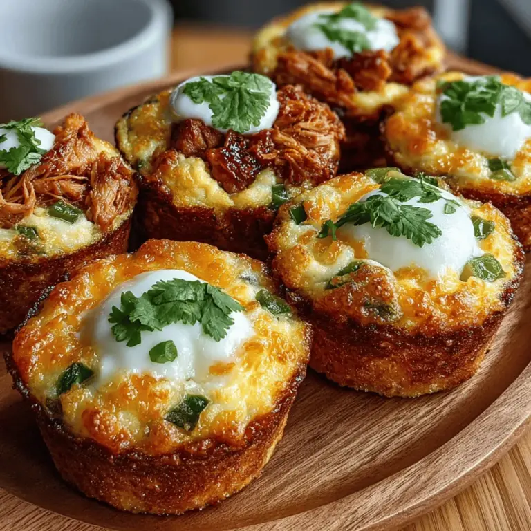 Egg cups have gained popularity as a versatile meal option, appealing to a wide array of palates and dietary preferences. These delightful creations are not only convenient but also easy to customize, making them a staple in meal prep routines. Among the myriad of egg cup recipes, Green Chili Chicken Egg Cups stand out due to their vibrant flavors and nutritional benefits. This recipe combines protein-rich ingredients with a kick of spice, delivering a healthy dish that is perfect for breakfast, brunch, or even a satisfying snack.