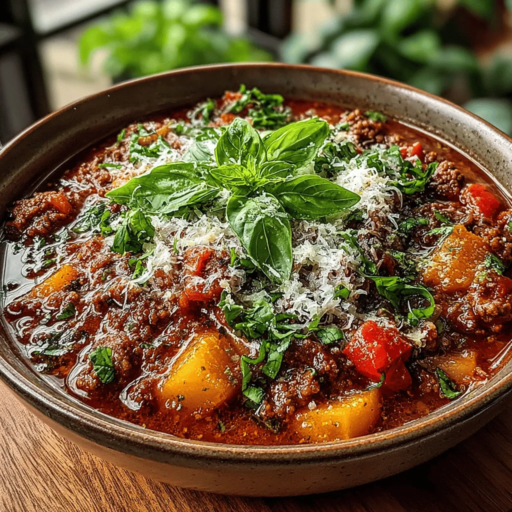 Neapolitan chili is a delightful fusion dish that seamlessly marries the bold, hearty flavors of traditional chili with the rich, aromatic influences of Italian cuisine. Originating from the vibrant culinary traditions of Naples, this dish showcases the versatility of chili by incorporating classic Italian ingredients, making it a unique comfort food experience. As more home cooks seek recipes that not only satisfy the palate but also fit within their busy lifestyles, the slow cooker emerges as the perfect kitchen appliance. It allows for a no-fuss cooking method that enhances the flavors of the ingredients, resulting in a deeply satisfying meal with minimal effort.