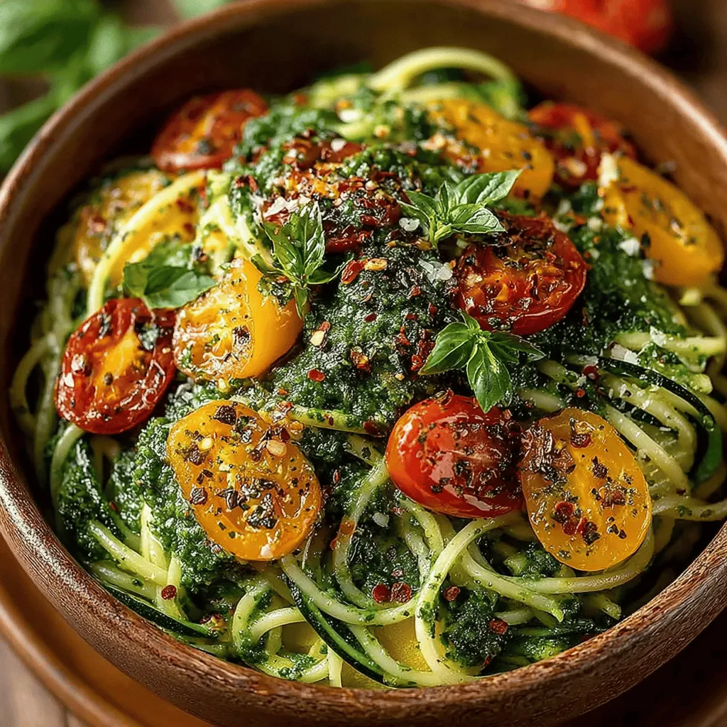 Pasta has long been a beloved staple in kitchens around the globe, celebrated for its comforting nature and adaptability. Whether it's a rich and creamy Alfredo or a simple aglio e olio, pasta dishes offer endless possibilities for culinary creativity. In recent years, a growing trend has emerged: the incorporation of vegetables into traditional pasta recipes, appealing to health-conscious eaters and those looking to elevate their meals. Enter Zucchini Pesto Pasta—a vibrant and nutritious twist on classic pasta that highlights the fresh, light flavors of zucchini and a homemade basil pesto.