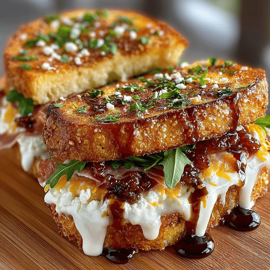 Grilled Fig Jam Sandwich Melt Recipe