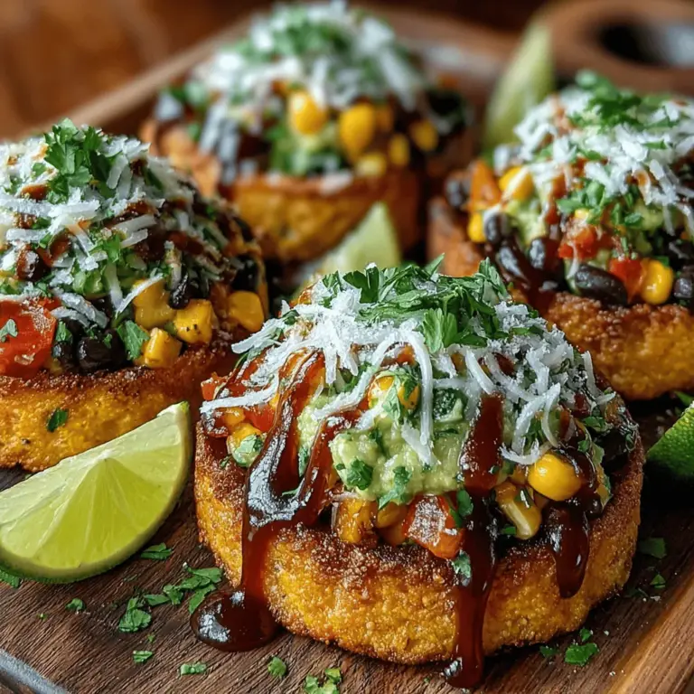 If you’re searching for a delicious, wholesome appetizer that packs a flavor punch, look no further than Mini BBQ Veggie Tostada Bites. These bite-sized treats are not only visually appealing but also satisfy a range of dietary preferences, making them an ideal option for gatherings, parties, or even a casual snack at home. The combination of crisp tostada shells topped with a medley of roasted vegetables and zesty BBQ sauce creates an irresistible bite that everyone will love.