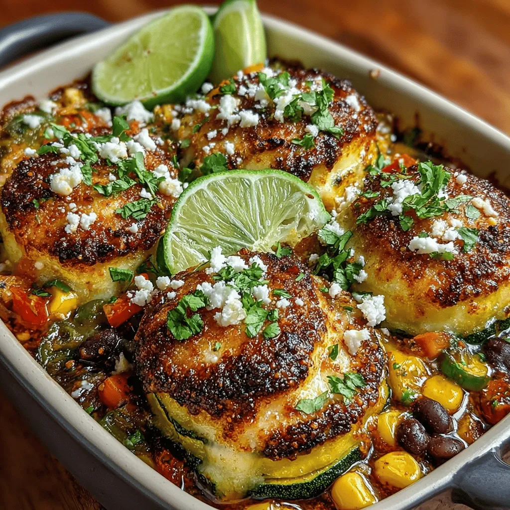 In the world of culinary creativity, the Zesty Zucchini Salsa Verde Bake stands out as a vibrant and healthful dish that seamlessly combines fresh ingredients with bold flavors. This versatile recipe can effortlessly serve as either a main course or a side dish, making it a perfect addition to any meal. With the rising popularity of plant-based diets, zucchini has emerged as a darling ingredient in kitchens around the globe. This dish not only highlights zucchini's adaptability but also utilizes salsa verde—a zesty sauce that elevates the overall flavor profile. Whether you’re a seasoned cook or a kitchen novice, this Zesty Zucchini Salsa Verde Bake offers a satisfying and nutritious option for any occasion.