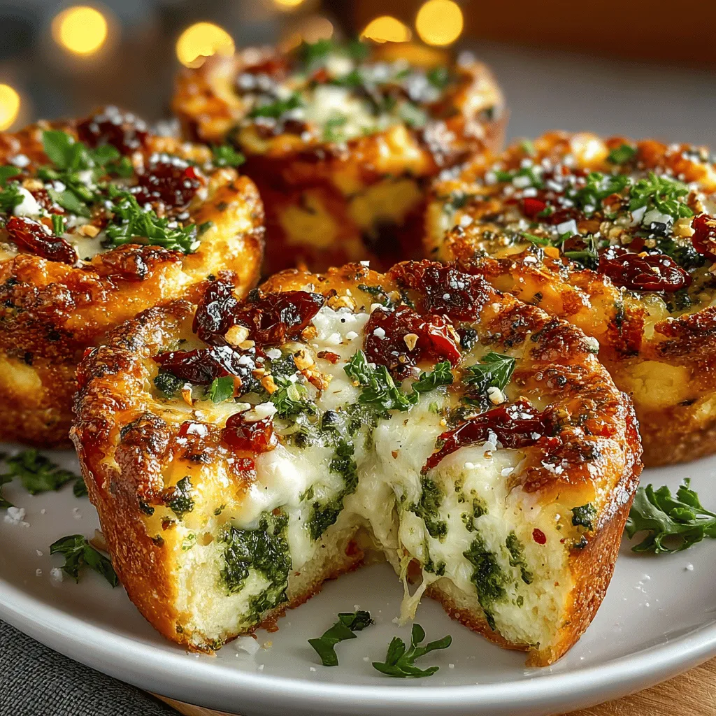 When it comes to appetizers and snacks that can elevate any gathering, Mini Cheesy Pesto Tortilla Bites emerge as a standout choice. These delightful morsels are not only visually appealing but also offer a harmonious blend of flavors that will captivate your taste buds. Combining the creamy richness of mozzarella and cheddar cheese with the fresh, vibrant notes of basil pesto, along with the sweet and tangy accents of sun-dried tomatoes and the briny crunch of black olives, these bites are the epitome of savory satisfaction.