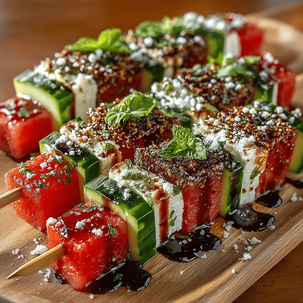 As the warm sun shines and summer parties fill the calendar, there’s nothing quite like a light, refreshing appetizer to impress your guests. Enter watermelon feta skewers – a vibrant dish that tantalizes the taste buds with its combination of sweet watermelon, creamy feta cheese, crunchy cucumber, and fragrant basil. This delightful treat not only offers a burst of flavor but also a feast for the eyes, making it a perfect addition to any gathering, picnic, or casual snack.