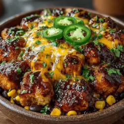 In the realm of appetizers and comfort food, Spicy BBQ Chicken Bliss Bites emerge as a tantalizing dish that promises to delight taste buds and satisfy cravings. Whether you're hosting a lively gathering, cheering for your favorite team on game day, or simply enjoying a cozy family dinner at home, these bliss bites are versatile enough to fit any occasion. The combination of tender, juicy chicken, zesty BBQ sauce, and a colorful medley of beans and corn creates a mouthwatering experience that is difficult to resist.