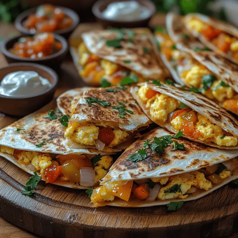 Breakfast quesadillas have surged in popularity over the years, becoming a staple in many households and brunch menus. Their simplicity and versatility make them an ideal choice for those busy mornings when you need a quick, delicious meal to fuel your day. Among the myriad of breakfast options, Mini Breakfast Quesadilla Wedges stand out as a fun and satisfying way to enjoy a hearty breakfast without the fuss. These bite-sized delights are not only easy to prepare but also customizable to suit various tastes and dietary preferences, making them a hit with the entire family.