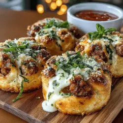 In the world of culinary delights, comfort food reigns supreme, capturing hearts and palates with every bite. The magic happens when creativity meets tradition, resulting in dishes that not only satisfy cravings but also surprise and delight. One such innovative recipe is the Mini Chicken Parmesan Garlic Knots, a remarkable fusion of two beloved classics: garlic knots and chicken Parmesan. This dish takes the comforting essence of these favorites and combines them into a single, shareable treat that’s perfect for any occasion.