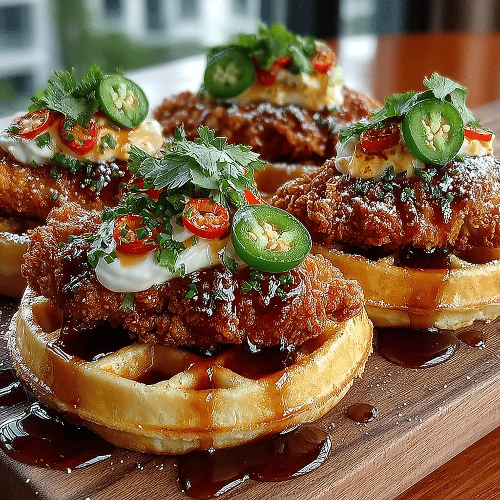 Chicken and waffles have long held a special place in the hearts and stomachs of Americans. This beloved dish marries the crispy, savory goodness of fried chicken with the sweet, fluffy delight of waffles, creating a combination that embodies comfort and indulgence. Traditionally enjoyed as a breakfast item or brunch staple, chicken and waffles have evolved into a versatile dish that can be served at any time of day. However, we’re about to take this classic to a new level by introducing a spicy twist with Hatch chiles, creating Hatch Chili Chicken & Waffle Sliders. These sliders not only deliver a burst of flavor but also add a fun, shareable element perfect for gatherings, parties, or casual dining.