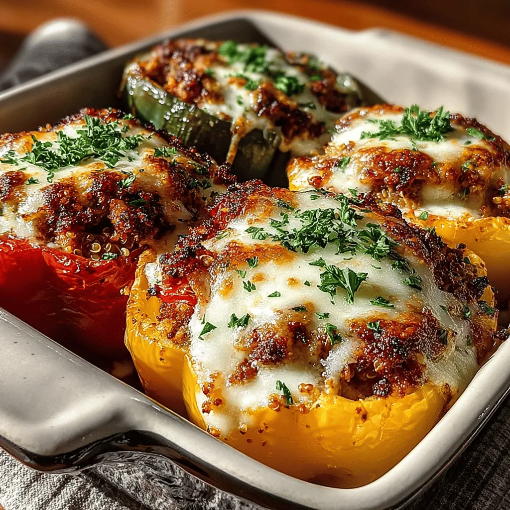Stuffed bell peppers are a culinary masterpiece that combines vibrant colors, delightful flavors, and wholesome nutrition in one dish. These visually appealing creations offer a feast for the eyes and a satisfying meal for the palate. The combination of crisp bell peppers filled with a hearty mixture of ground turkey and quinoa not only showcases a beautiful array of colors but also packs a powerful nutritional punch. This dish is perfect for those seeking a balanced meal that is rich in protein, fiber, and essential vitamins.