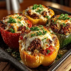Colorful Turkey-Quinoa Stuffed Bell Peppers: A Nutritious Delight