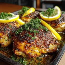 Zesty Lemon Pepper Chicken Thighs: Baking, Serving, and Nutritional Insights