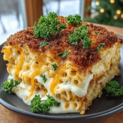 Creamy Dreamy Baked Mac & Cheese with Crunchy Topping
