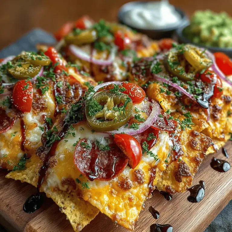 Nachos have long held their place as a beloved appetizer, snack, or even a meal in their own right. Their origin story traces back to the early 20th century in Mexico, where a simple combination of tortilla chips, cheese, and jalapeños quickly became a fan favorite. Over the years, countless variations have emerged, turning this humble dish into a canvas for creativity. Enter the Charcuterie Board Nachos Supreme—a delightful twist that marries the classic nacho experience with the sophisticated elements of a charcuterie board.