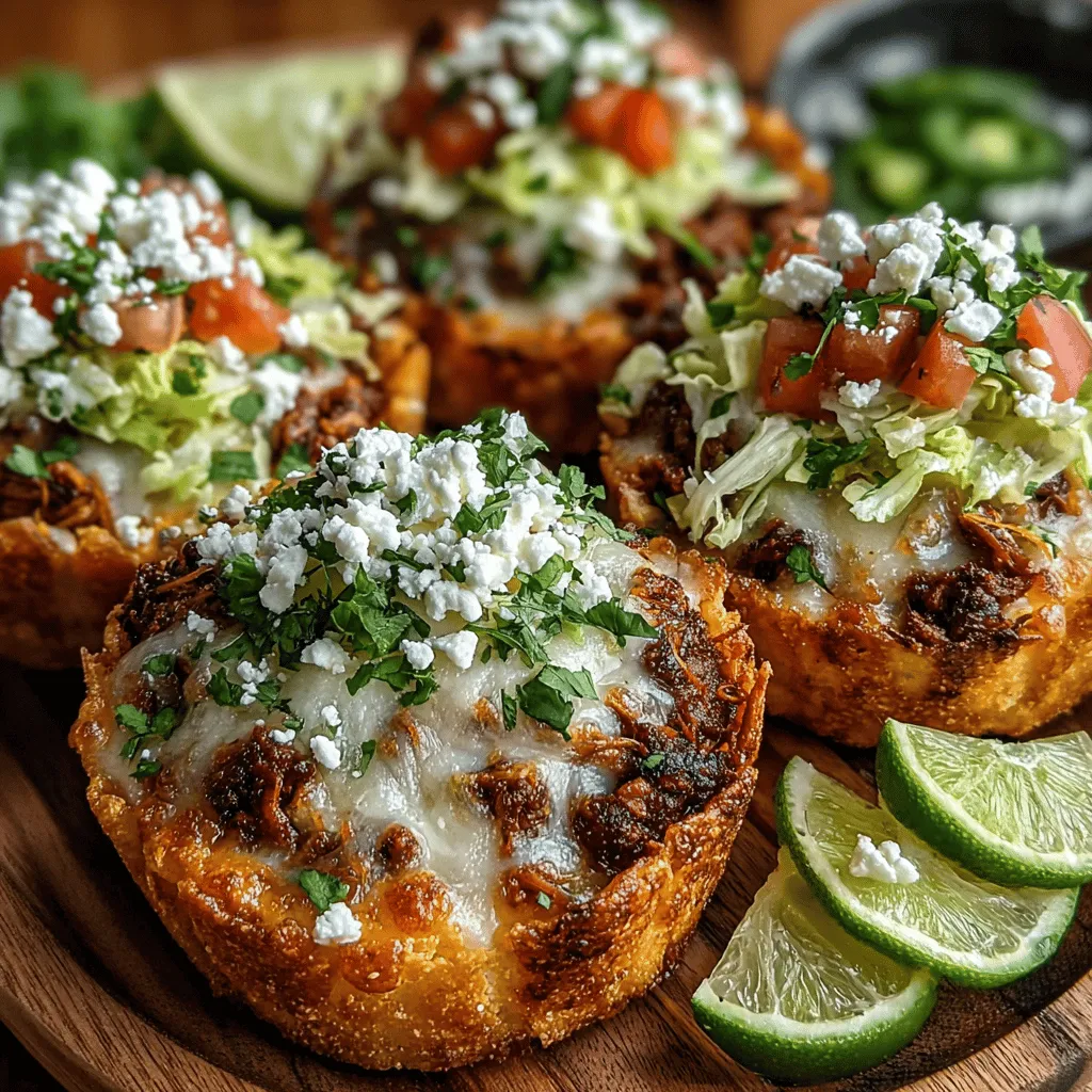 When it comes to creating an appetizer that is bursting with flavor and appealing to the eye, Spicy Green Chili Chicken Tostada Cups stand out as a perfect choice. This delightful dish combines tender, spicy chicken with a variety of fresh toppings, all nestled within a crispy tortilla cup. The vibrant flavors of green chili sauce, combined with the crunch of the tostada, make these cups not just a treat for the palate, but also a feast for the senses.