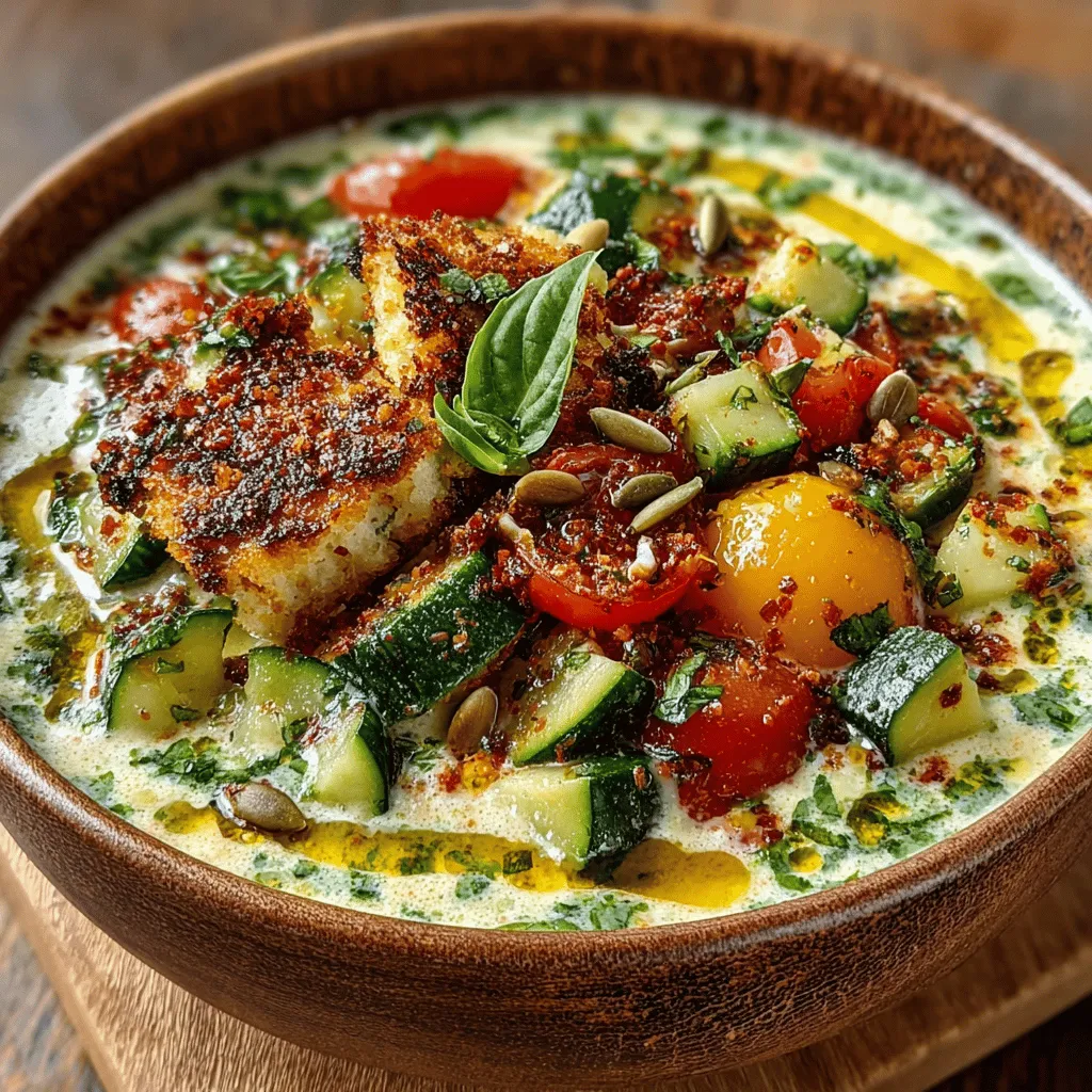 As the temperature rises and the days stretch longer, the craving for light, refreshing meals becomes more pronounced. One dish that perfectly encapsulates the essence of summer is the Chilled Garden Delight Soup. This vibrant soup not only tantalizes the taste buds but also offers a cooling reprieve from the heat, making it an ideal choice for warm-weather dining. With its blend of fresh vegetables and invigorating flavors, this soup stands out as a nutritious option that can be enjoyed on its own or as a complement to your favorite summer dishes.