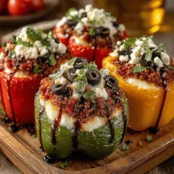 Colorful Charcuterie Board Stuffed Bell Peppers