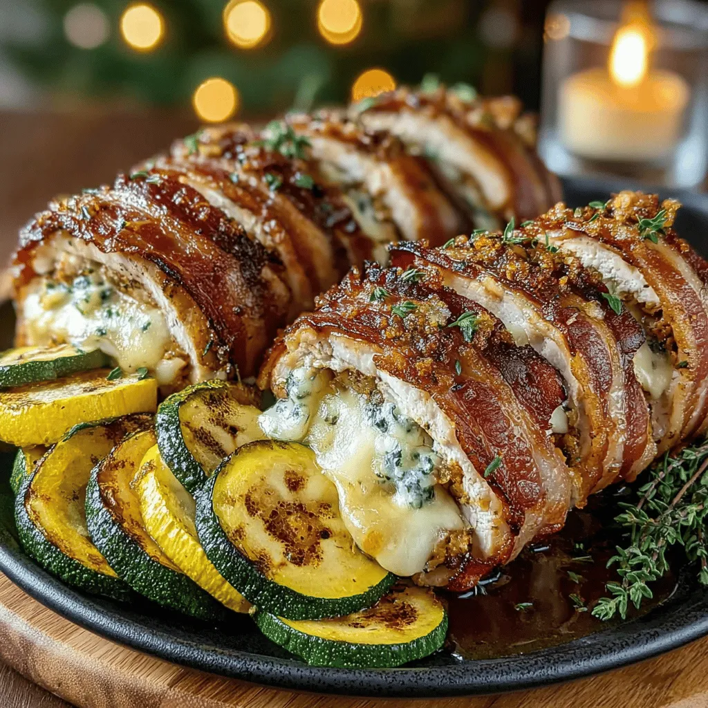 When it comes to dinner ideas that are both quick to prepare and bursting with flavor, few recipes can match the appeal of bacon-wrapped chicken with balsamic squash. This dish combines tender chicken breasts wrapped in crispy bacon, stuffed with gooey mozzarella cheese, and served alongside caramelized seasonal vegetables. The result is a symphony of textures and tastes: the savory, smoky notes of bacon contrast beautifully with the juicy chicken and the sweet-tart flavor of balsamic squash. It’s a meal that delights the palate while also being visually stunning, making it perfect for family dinners or entertaining guests.