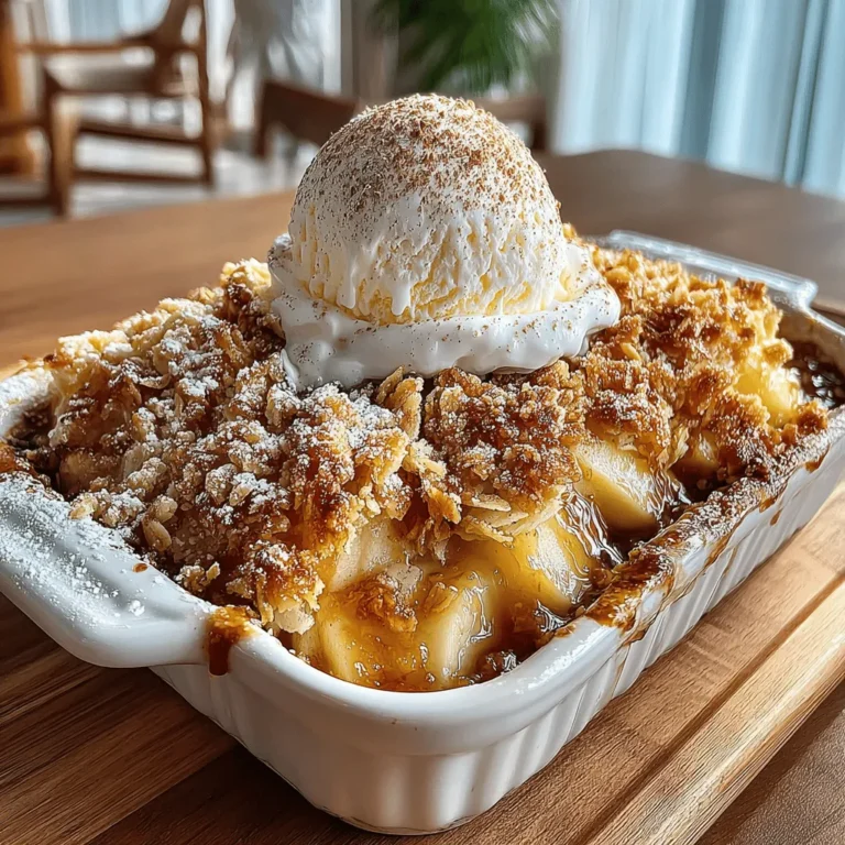 Apple crisp is a dessert that evokes feelings of warmth and nostalgia, making it a beloved choice for gatherings, family dinners, and cozy nights at home. The combination of tender baked apples and a crunchy topping creates a delightful contrast of textures, while the aroma of cinnamon envelops the kitchen, inviting everyone to indulge in a slice. In a world where convenience often reigns supreme, the importance of seasonal ingredients and the joy of homemade desserts cannot be overstated. Crafting a dish from scratch not only allows you to control the quality and freshness of your ingredients but also ensures that each bite is infused with love and care.
