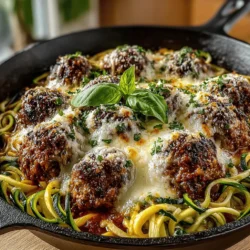 Cheesy Turkey Meatball Skillet with Zoodles: The Ultimate Guide to a Satisfying Meal