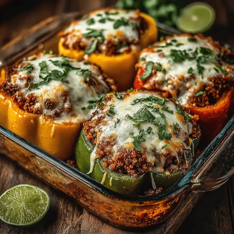 Stuffed peppers are a culinary classic that appeals to home cooks and food enthusiasts alike. Their versatility makes them a perfect canvas for a variety of fillings, ranging from hearty meats to vibrant vegetables. In this recipe, we will explore a wholesome and delicious combination of ground turkey and quinoa, creating a meal that not only satisfies the palate but also aligns with health-conscious eating habits. This Cheesy Turkey and Quinoa Stuffed Peppers recipe is a fantastic option for families looking to enjoy a nutritious dinner or for anyone engaging in meal prep for the week ahead.