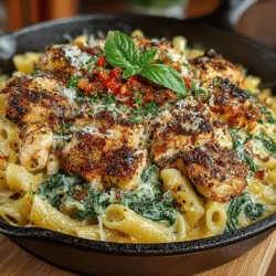 When it comes to comfort food, few dishes can rival the satisfying embrace of creamy pasta. Creamy Chicken and Spinach Skillet Pasta stands out not only for its rich textures and balanced flavors but also for its ability to bring families together at the dinner table. This dish offers a delightful blend of tender chicken, vibrant spinach, and luscious cream, all enveloped in perfectly cooked pasta. It’s an ideal recipe for busy weeknights when time is of the essence, yet it carries the elegance necessary to impress dinner guests on special occasions.