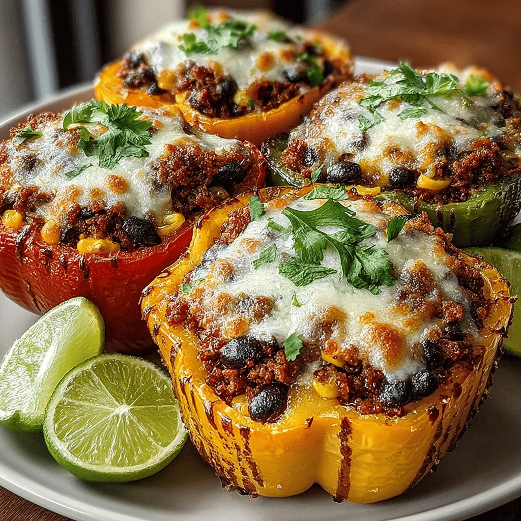 To ensure your Cheesy Turkey and Quinoa Stuffed Peppers have the best texture, start by properly preparing the quinoa. Rinse the quinoa under cold running water in a fine-mesh sieve. This step is crucial as it removes the saponins, a natural coating that can give quinoa a bitter taste. After rinsing, cook the quinoa according to the package instructions, typically using a 1:2 ratio of quinoa to water. Bring it to a boil, then cover and simmer on low heat for about 15-20 minutes, or until the quinoa has absorbed all the water and is fluffy. Fluff it with a fork and set aside to cool slightly. The fluffy quinoa will blend beautifully with the turkey and spices, providing a wholesome base for your stuffing.
