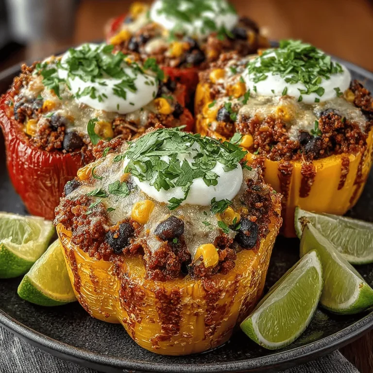 To ensure your Cheesy Turkey and Quinoa Stuffed Peppers have the best texture, start by properly preparing the quinoa. Rinse the quinoa under cold running water in a fine-mesh sieve. This step is crucial as it removes the saponins, a natural coating that can give quinoa a bitter taste. After rinsing, cook the quinoa according to the package instructions, typically using a 1:2 ratio of quinoa to water. Bring it to a boil, then cover and simmer on low heat for about 15-20 minutes, or until the quinoa has absorbed all the water and is fluffy. Fluff it with a fork and set aside to cool slightly. The fluffy quinoa will blend beautifully with the turkey and spices, providing a wholesome base for your stuffing.