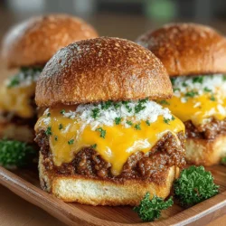 Classic Beef and Cheddar Sloppy Joes