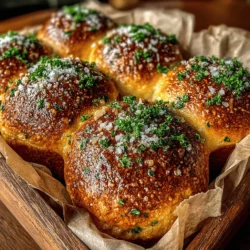 Garlic Butter Parmesan Dinner Rolls Recipe