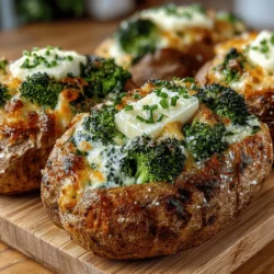 Cheesy Broccoli Stuffed Baked Potatoes: A Comforting Delight