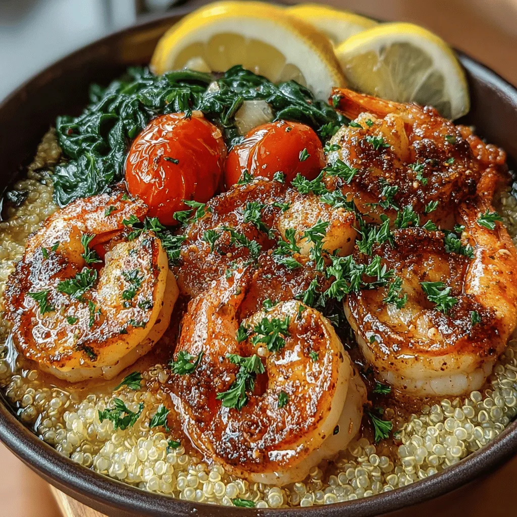 When it comes to quick, healthy meals that pack a punch of flavor, Zesty Lemon Garlic Shrimp & Quinoa Bowls stand out as a vibrant option. This dish combines the succulent taste of shrimp with the nutty flavor of quinoa, all elevated by the bright notes of lemon and the aromatic essence of garlic. Whether you're seeking a satisfying weeknight dinner, a nutritious meal prep option, or an impressive dish for entertaining guests, this recipe caters to all those needs with ease.