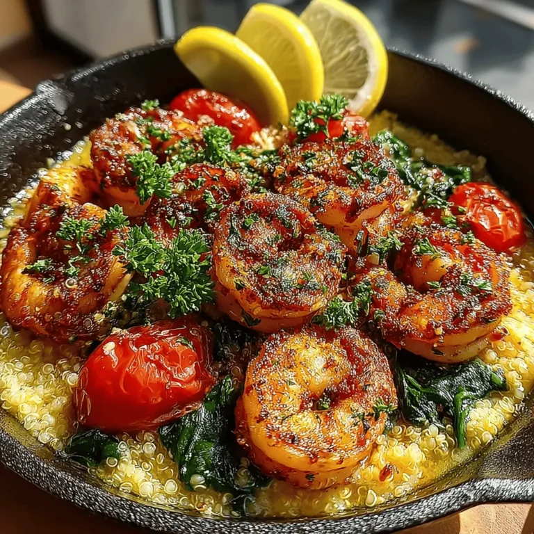 When it comes to quick, healthy meals that pack a punch of flavor, Zesty Lemon Garlic Shrimp & Quinoa Bowls stand out as a vibrant option. This dish combines the succulent taste of shrimp with the nutty flavor of quinoa, all elevated by the bright notes of lemon and the aromatic essence of garlic. Whether you're seeking a satisfying weeknight dinner, a nutritious meal prep option, or an impressive dish for entertaining guests, this recipe caters to all those needs with ease.