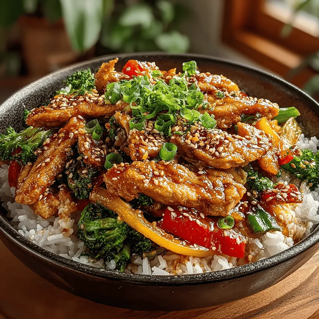 Stir-fry dishes have long been a staple in Asian cuisine, celebrated for their vibrant flavors and quick preparation. The technique, which involves cooking food at high heat in a small amount of oil while stirring constantly, allows for a variety of ingredients to be cooked rapidly while retaining their freshness and nutritional value. Among the myriad of stir-fry options available, the Teriyaki Bliss Chicken Stir-Fry stands out as a delightful fusion of taste and convenience. This dish not only embodies the essence of traditional Asian cooking but also caters perfectly to today's fast-paced lifestyle, allowing you to whip up a delicious meal in under 30 minutes.